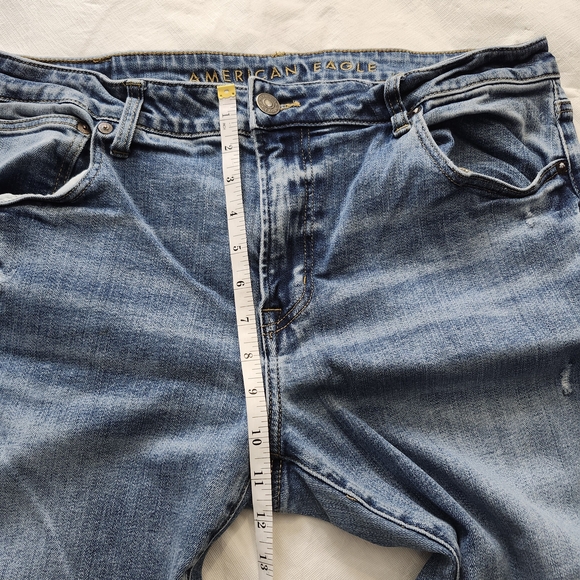 American Eagle Outfitters Light Blue Straight Jeans - Picture 7 of 11